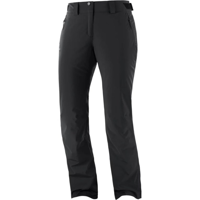 Black Salomon The Brilliant Women's Ski Pants | IE ZI0319